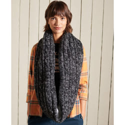 Echarpe Superdry Snood torsade Femme Noir