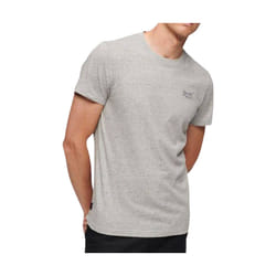 T shirt Superdry Logo vintage brode Homme Gris