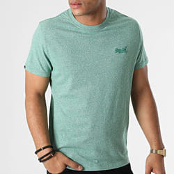 T shirt Superdry Essential Logo en coton bio Homme Vert