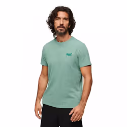 T shirt Superdry Essential Logo en coton bio Homme Vert