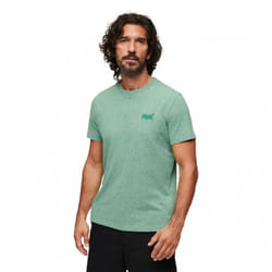 T shirt Superdry Essential Logo en coton bio Homme Vert