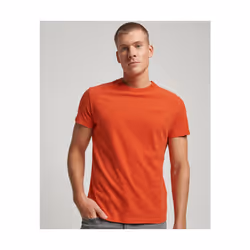 T-Shirt Vintage Embroidered Coton Orange