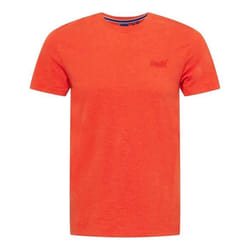 T-Shirt Vintage Embroidered Coton Orange