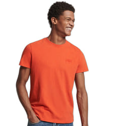 T-Shirt Vintage Embroidered Coton Orange