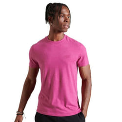 Superdry Vintage Logo EMB Tee T-Shirt Magenta Marl S Homme