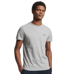 T-Shirt Vintage Embroidered Coton Gris