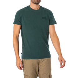 T-shirt Homme - SUPERDRY - Vintage Logo Embroidered - Vert - Manches courtes - Coton biologique