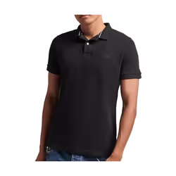 Polo Superdry Classic & vintage Homme Noir