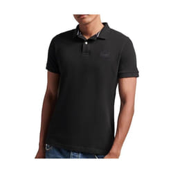 Polo Superdry Classic & vintage Homme Noir