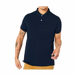 Polo Classic Pique Coton Bleu