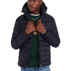 Veste - SUPERDRY - Fuji - Bleu Marine - Capuche amovible - Deux poches zippées - Homme