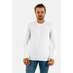 T-shirt homme manches longues Superdry - M6010550A 01C Optic - Blanc - Coton - Regular