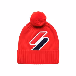 Bonnet Superdry Classic logo Homme Rouge