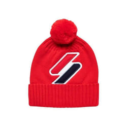 Bonnet Superdry Classic logo Homme Rouge