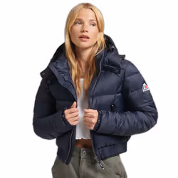 Doudoune courte à capuche femme Superdry Fuji