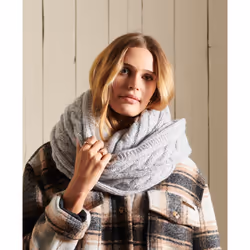 Snood en maille torsadée en tweed femme Superdry