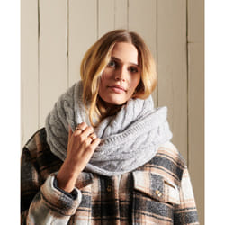Snood en maille torsadée en tweed femme Superdry
