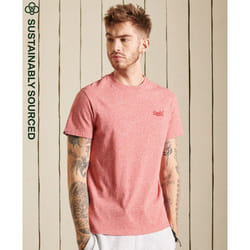 T shirt Superdry Logo brodé vintage Homme Rouge