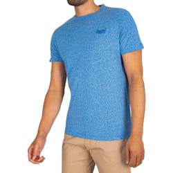 T shirt Superdry vintage Embroidered Homme Bleu