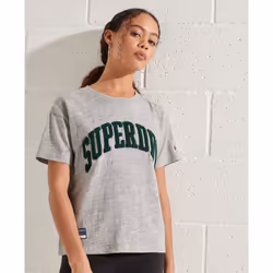 T-shirt coupe droite femme Superdry Varsity Arch