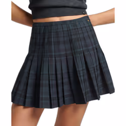 Mini jupe plissée à carreaux femme Superdry - S