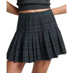 Mini jupe plissée à carreaux femme Superdry - S