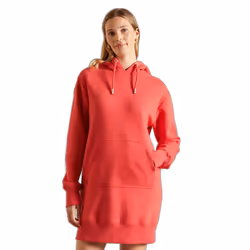 Robe sweat à capuche brodée vintage logo femme Superdry