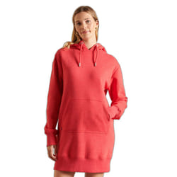 Robe sweat à capuche brodée vintage logo femme Superdry
