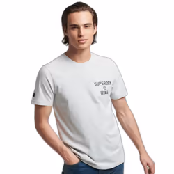 T-Shirt Vintage Corp Marl Coton Blanc
