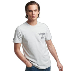 T-Shirt Vintage Corp Marl Coton Blanc