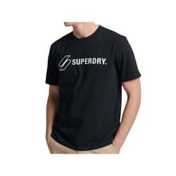 T shirt Superdry Logo classic Homme Noir