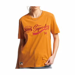 T-shirt femme Superdry Vintage Script Style College