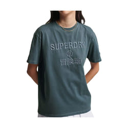T-shirt ample femme Superdry Code Logo Garment Dye