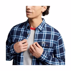 Chemise Superdry Logo vintage & original Homme Bleu