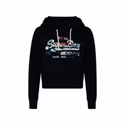 Sweat Superdry Vintage logo classic Femme Bleu