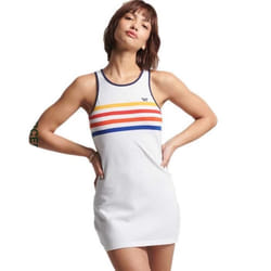 Robe rayée en coton bio femme Superdry Vintage
