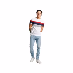 T shirt Superdry Orange Label Homme Blanc