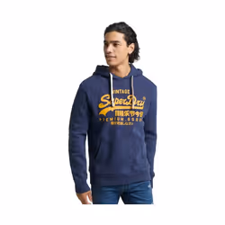 Sweat Superdry Vintage Logo Heritage Homme Bleu