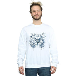 Disney - Sweat NIGHTMARE BEFORE CHRISTMAS PAINT SPRAY CARERS - Homme (Blanc)