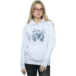 Disney - Sweat à capuche NIGHTMARE BEFORE CHRISTMAS PAINT SPRAY CARERS - Femme (Gris chiné)