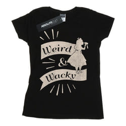 Disney - T-shirt ALICE IN WONDERLAND WEIRD AND WACKY - Femme (Noir)