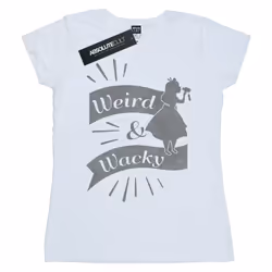 Disney - T-shirt ALICE IN WONDERLAND WEIRD AND WACKY - Femme (Blanc)