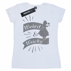 Disney - T-shirt ALICE IN WONDERLAND WEIRD AND WACKY - Femme (Blanc)