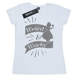 Disney - T-shirt ALICE IN WONDERLAND WEIRD AND WACKY - Femme (Blanc)
