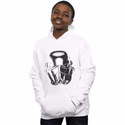 Star Wars - Sweat à capuche WARP SPEED - Garçon (Blanc)