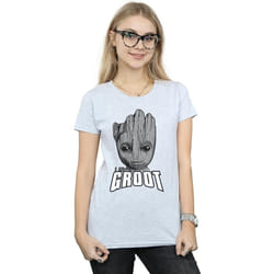 Marvel - T-shirt GUARDIANS OF THE GALAXY - Femme (Gris chiné)