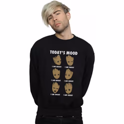 Marvel - Sweat GUARDIANS OF THE GALAXY TODAY'S MOOD - Homme (Noir)