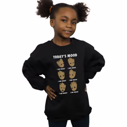 Marvel - Sweat GUARDIANS OF THE GALAXY TODAY'S MOOD - Fille (Noir)