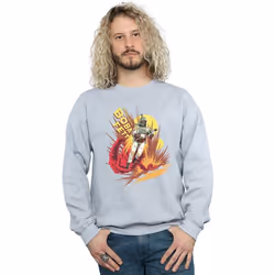 Star Wars - Sweat ROCKET POWERED - Homme (Gris chiné)