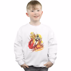 Star Wars - Sweat ROCKET POWERED - Garçon (Blanc)